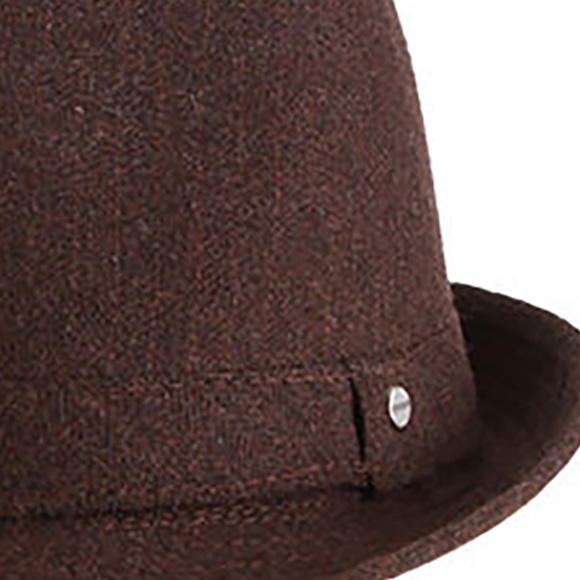 Stetson® Fedora Wool Blend Brown Hat  L – XL - Picture 2 of 4